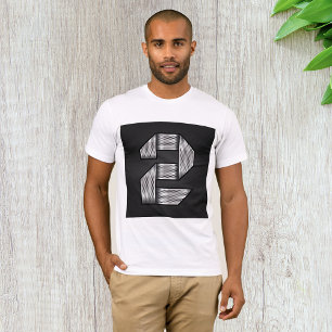 Camiseta Industrial Chrome Número 2 Bold Metálico