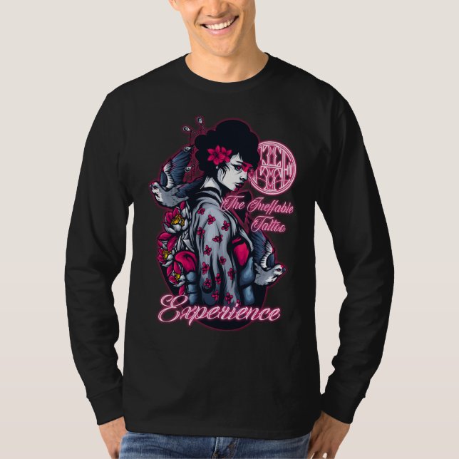 Camiseta ineff pink giesha (Frente)