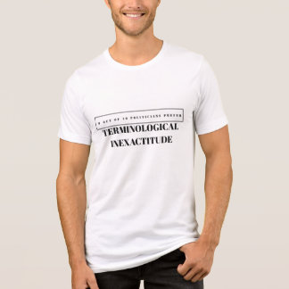 CAMISETA INEXATIDÃO TERMINOLÓGICA