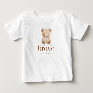 Camiseta infância beary corajosa câncer crianças doentes no