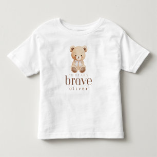Camiseta infância corajosa beary cancro crianças doentes no