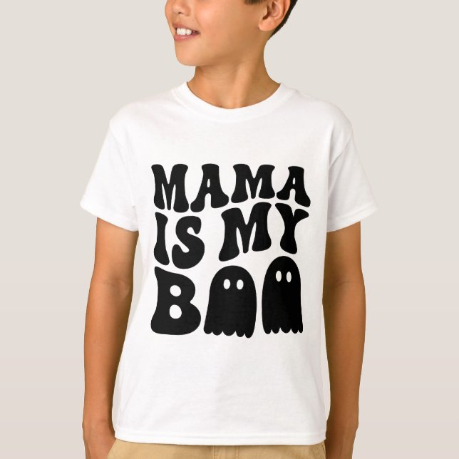Camiseta infâncias que combinam pijamas de halloween (Frente)