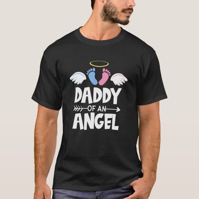 Camiseta Infant Loss Awareness Miscarriage Daddy Of An Ange (Frente)