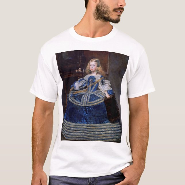 Camiseta Infanta Margarita Teresa Blue Dress, Velazquez (Frente)