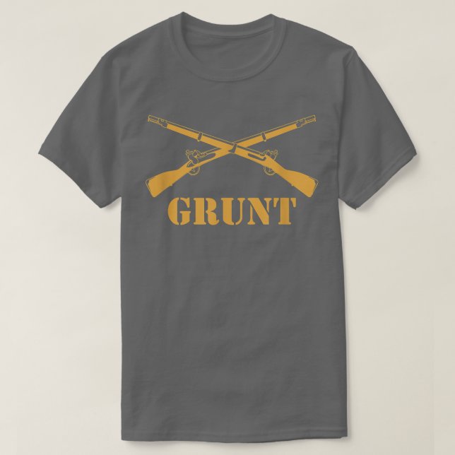 Camiseta Infantaria do Exército Grunt T 20438 (Frente do Design)