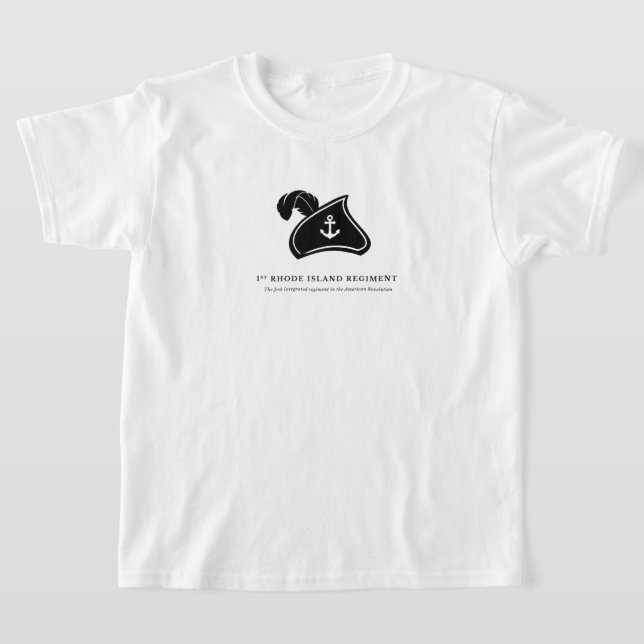 Camiseta Infantil — 1º Regimento de Rhode Island (Postura )