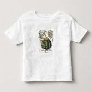Camiseta Infantil 1.Melocactus; aperta de 2.Rosa Hiericontea; 3.Rosa