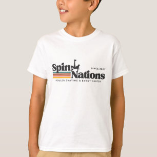 Camiseta infantil 2025 Retro SpinNations Logo