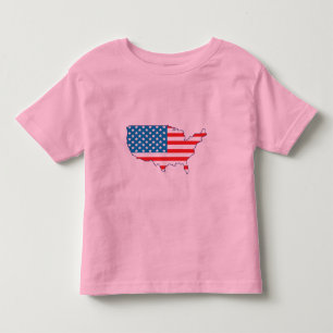 Camiseta Infantil 4 de julho - Dia da Independência - continente da