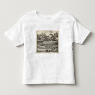 Camiseta Infantil 5o Casa da avenida, praia do oceano, NJ