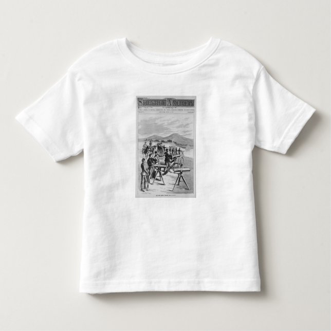 Camiseta Infantil A arma de Gatling do modelo novo (Frente)