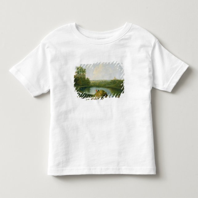 Camiseta Infantil A cabeça do lago Nemi (óleo em canvas) (Frente)