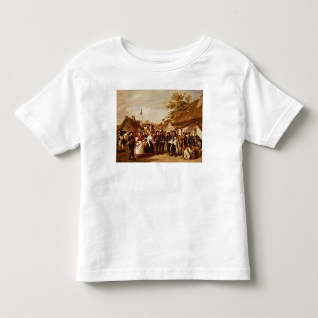 Camiseta Infantil A chegada da noiva, 1856 (Frente)