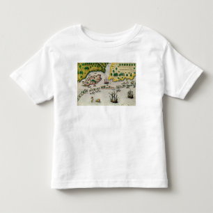Camiseta Infantil A chegada do inglês em Virgínia