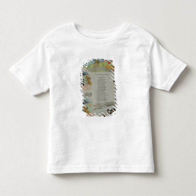 Camiseta Infantil A cigarra e a formiga das fábulas (Frente)