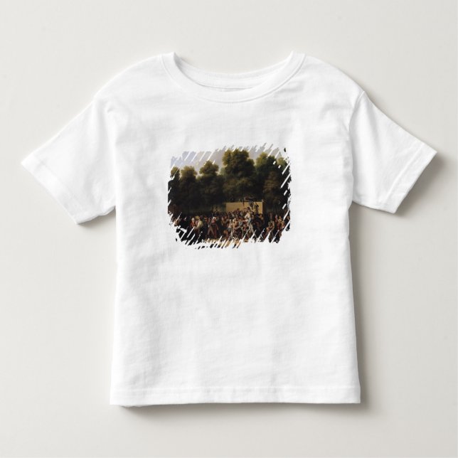 Camiseta Infantil A distribuição da comida e do vinho (Frente)