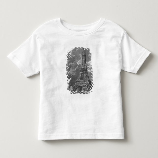 Camiseta Infantil A exposição do universal da torre Eiffel (Frente)