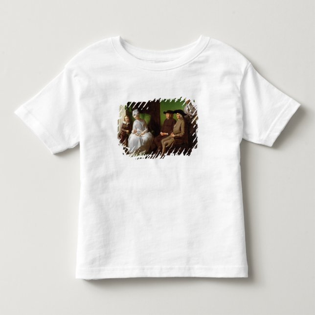 Camiseta Infantil A família do artista (óleo em canvas) (Frente)