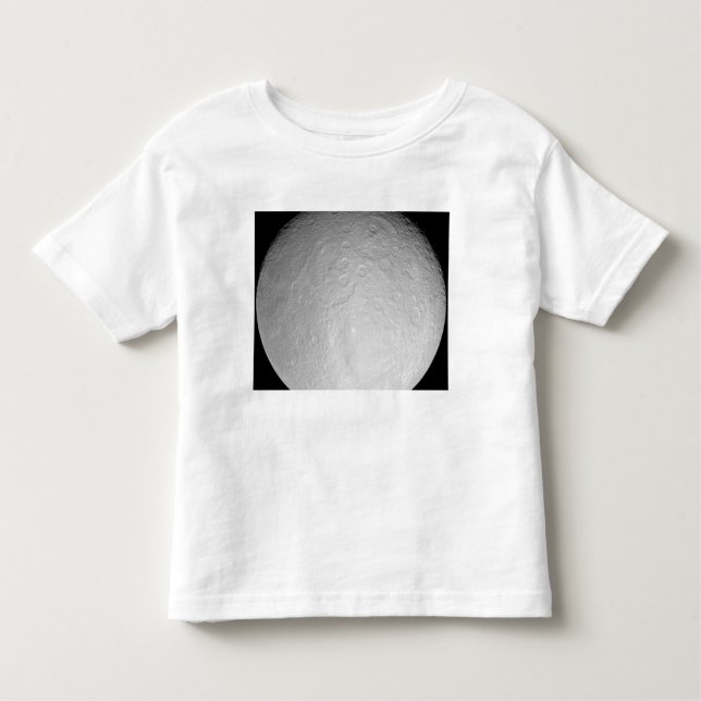 Camiseta Infantil A lua gelada de Saturno Rhea (Frente)