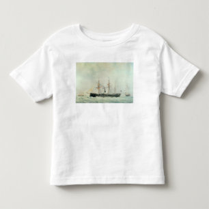 Camiseta Infantil A navio de guerra francesa, "La Gloire", 1880
