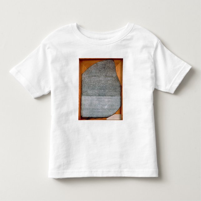Camiseta Infantil A pedra de Rosetta, de St. Julien do forte, (Frente)
