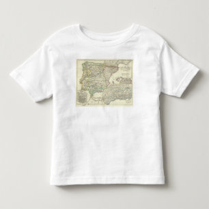 Camiseta Infantil A península ibérica desde 1257 até 1479