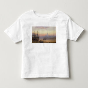 Camiseta Infantil A piscina de Londres no pôr-do-sol, 1876
