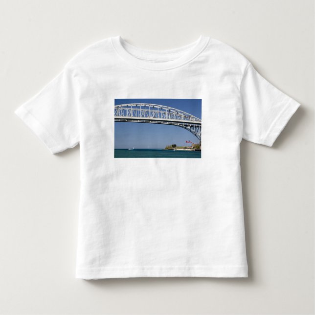 Camiseta Infantil A ponte de água azul é uma ponte de dois pisos de  (Frente)