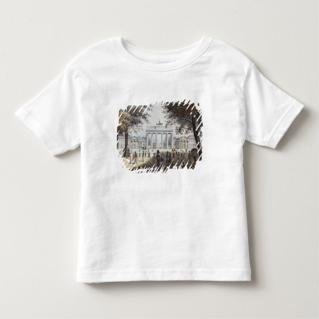 Camiseta Infantil A porta de Brandemburgo, Berlim (Frente)