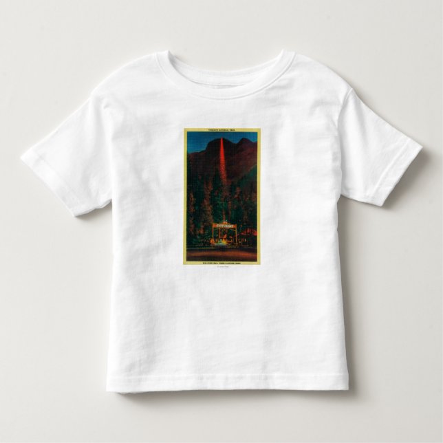 Camiseta Infantil A queda do fogo do ponto da geleira (Frente)