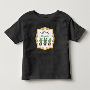 Camiseta Infantil Abacaxis da luz do sol que vestem óculos de sol