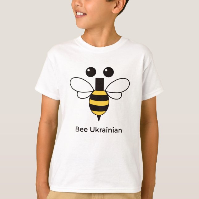 Camiseta Infantil Abelha Ucraniana Fofa (Frente)