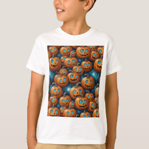 Camiseta Infantil Abóbora Divertida de Halloween