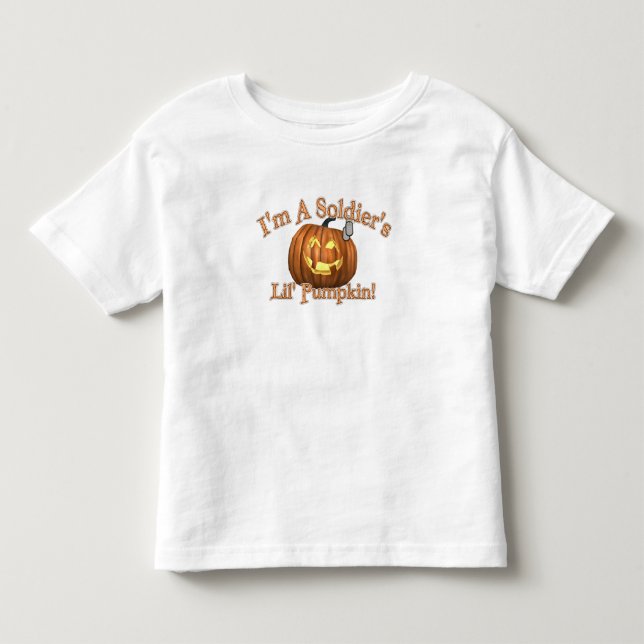 Camiseta Infantil Abóbora do Lil do soldado (Frente)