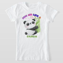 Camiseta infantil - Abraçar-me como um 🐼 de Panda