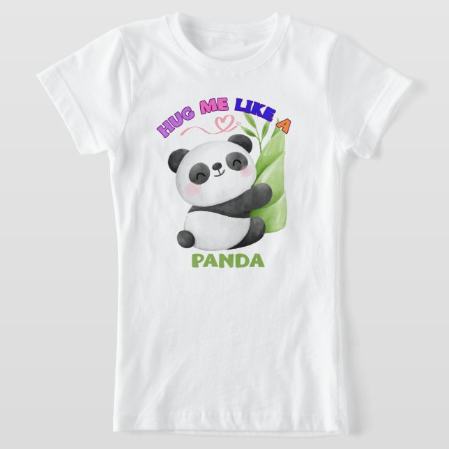 Camiseta infantil - Abraçar-me como um 🐼 de Panda (Postura )