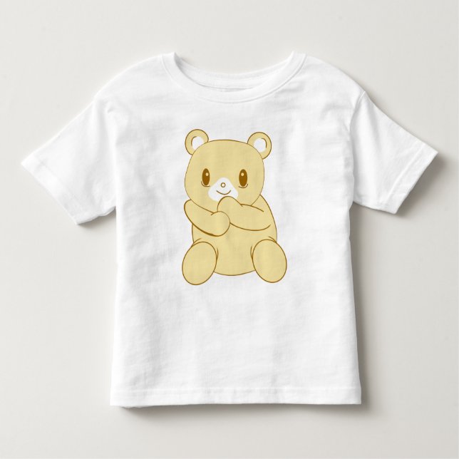 Camiseta Infantil Abraçar-me Urso. (Frente)