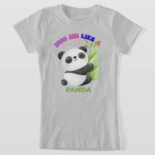 Camiseta Infantil – Abrace-me como um Panda 🐼