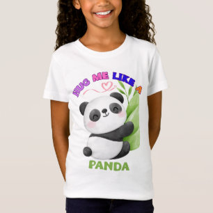 Camiseta Infantil – Abrace-me como um Panda 🐼
