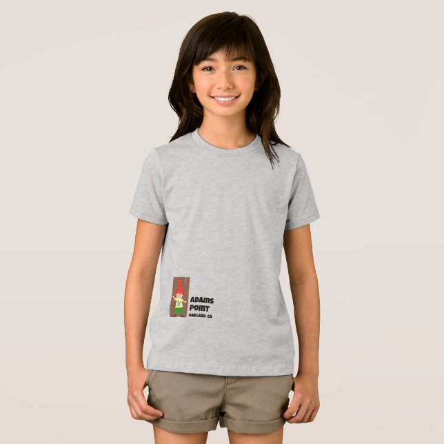 Camiseta Infantil Adams Point Gnome (Frente Completa)