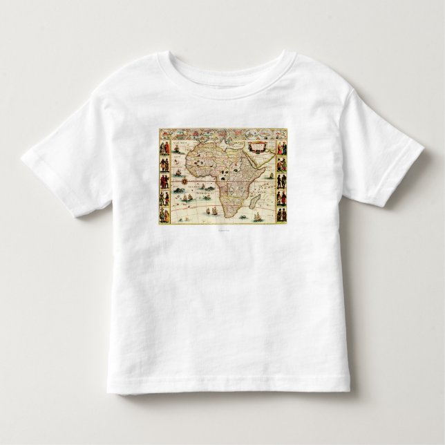 Camiseta Infantil AfricaPanoramic MapAfrica 2 (Frente)