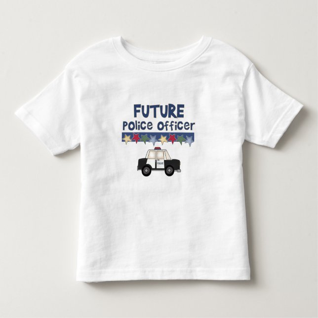 Camiseta Infantil Agente da polícia futuro (Frente)