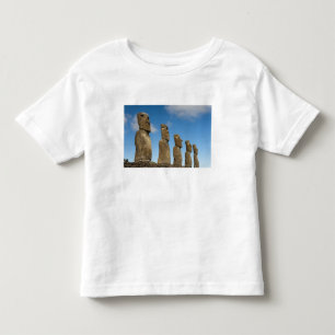 Camiseta Infantil Ahu Akivi, Rapa Nui, Ilha de Páscoa, Chile 2