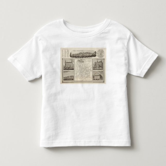 Camiseta Infantil Aix-la-Chapelle, Alemanha (Frente)