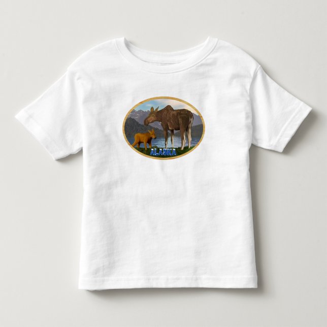 Camiseta Infantil Alce no Prado (Frente)