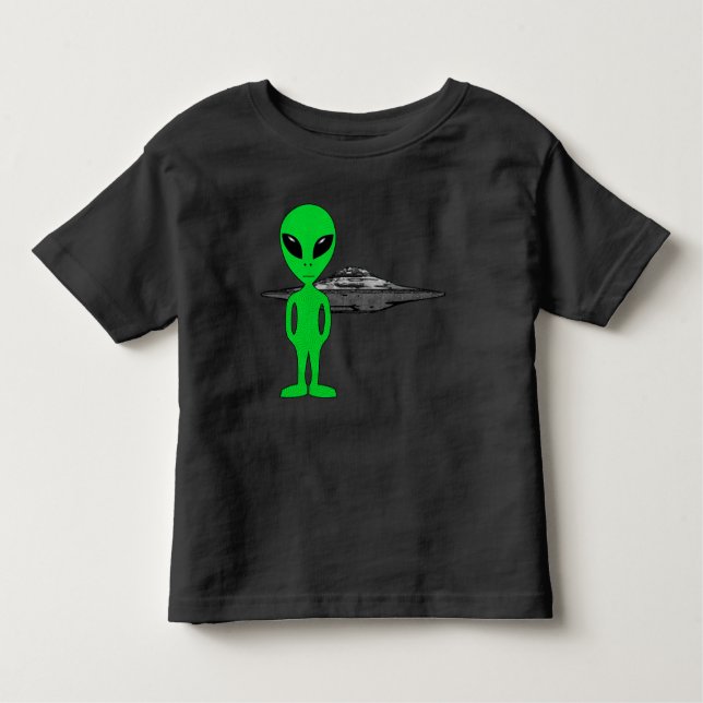 Camiseta Infantil Aliens e OVNI (Frente)