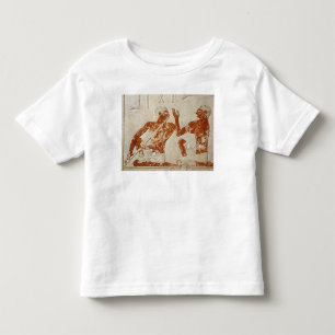 Camiseta Infantil Alivio pintado que descreve um jogador de flauta