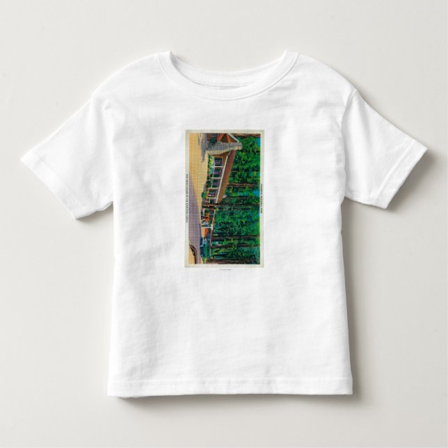 Camiseta Infantil Alojamento grande das árvores no bosque de (Frente)