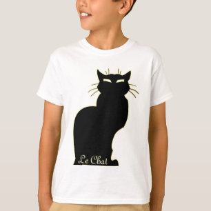Camiseta Infantil Amante de Gatos Arte de Gato Cam
