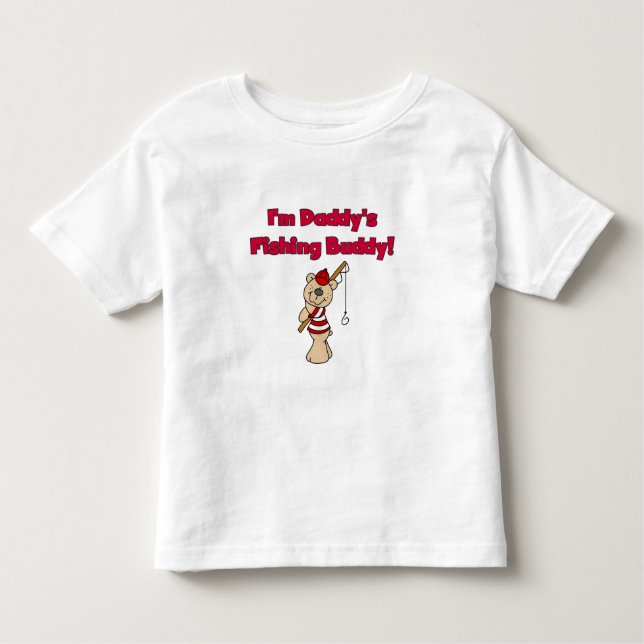 Camiseta Infantil Amigo da pesca do pai do urso (Frente)